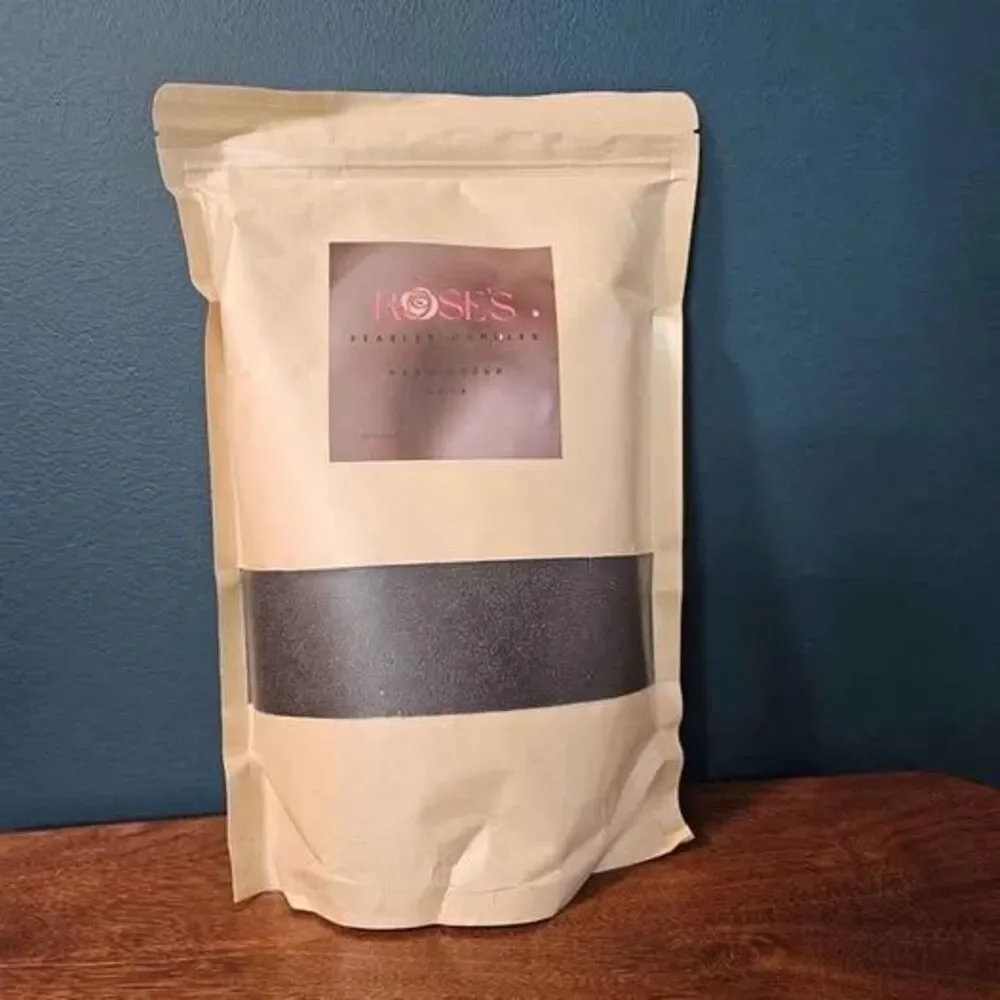 Rose's Black Pearled Candles: 26oz Unscented Plant Based Sand Wax w/ 40 Wicks
